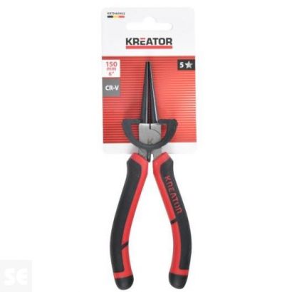 Alicate Punta Redonda 150mm. Mango de Goma