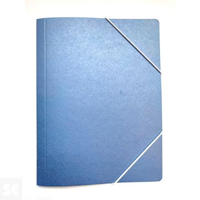 Carpeta Gomas y Solapas Letras Nº6 Azul Océano