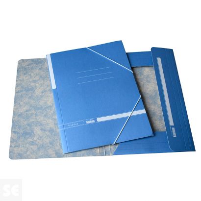 Carpeta Gomas y Solapas Octavo Nº6 Azul Océano