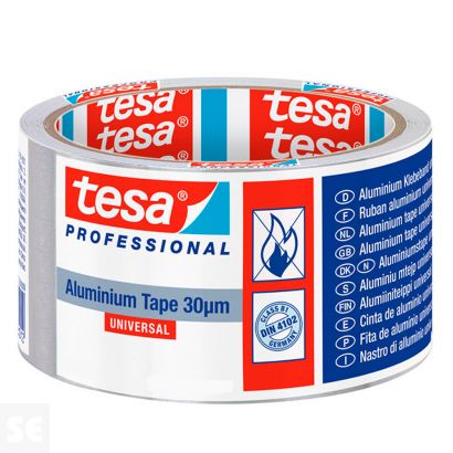 Cinta Aluminio con Liner Adhesiva Plata 63632 10 m x 50 mm