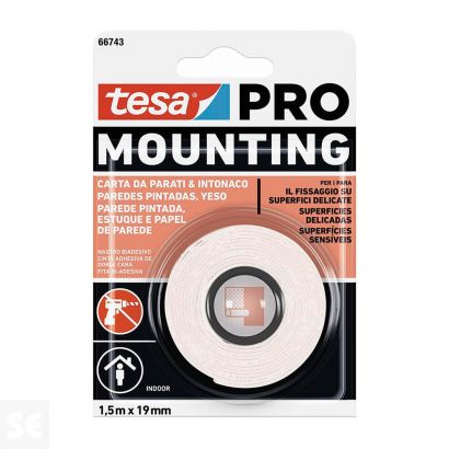 Cinta Mounting Pro Pared Pintada 1,5 x 19 mm 66743