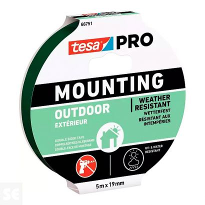 Cinta Mounting Pro Exterior 5 m x 19 mm 66751