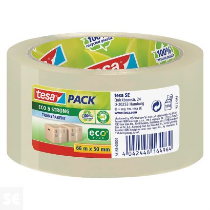 Cinta Adhesiva Tesapack Transparente 66 m x 50 mm