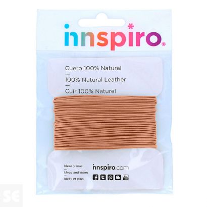 Cordón Cuero Natural 1,5mm. 5m. 230700