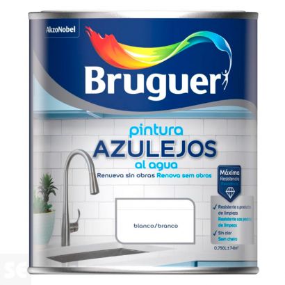 Esmalte Azulejos Agua Brillante Blanco 2,5l