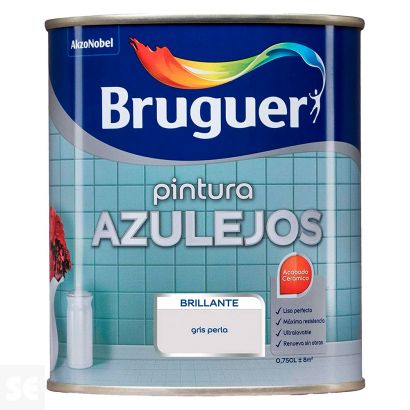 Esmalte Azulejos Agua Brillante Gris Perla 750 ml