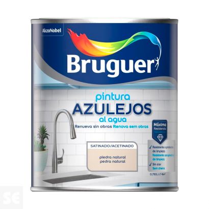 Esmalte Azulejos Agua Satinado Piedra Natura 0,75 l