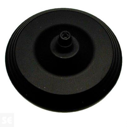 Florón de Techo Metálico Completo Diám. 120mm Negro