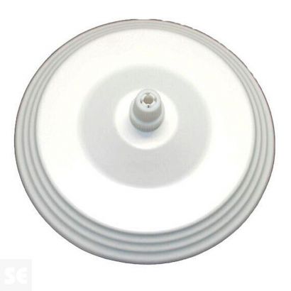 Florón Techo Metálico Completo  Blanco 120 mm