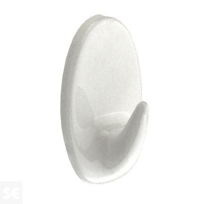 Gancho Adhesivo Blanco 42x26 mm (2 uds.)