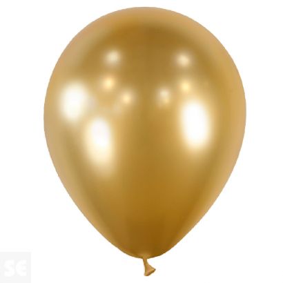 Globo Látex Bolsa 25 Oro Brilliant 30 cm