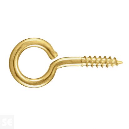 Hembrilla Cerrada Madera Latón 3,8x25x12 mm (6 uds.)