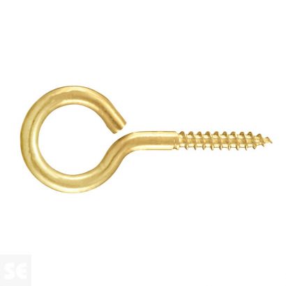 Hembrilla Cerrada Madera Latón 4,0x30x14 mm (6 uds.)