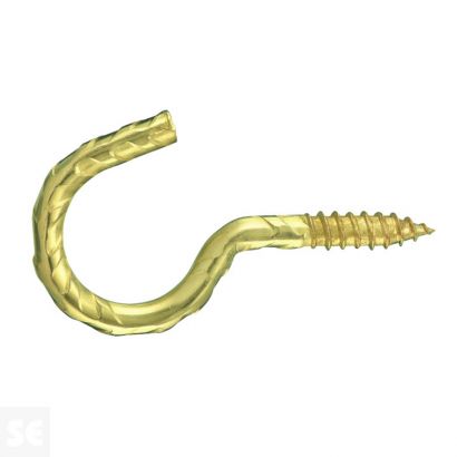 Hembrilla Abierta Madera Latonada 5,2x60 mm (4 uds.)