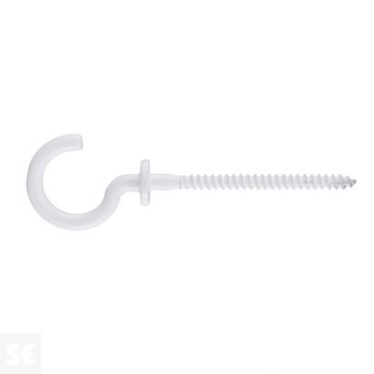 Hembrilla Abierta Madera Blanco 3,5x75 mm (3 uds.)