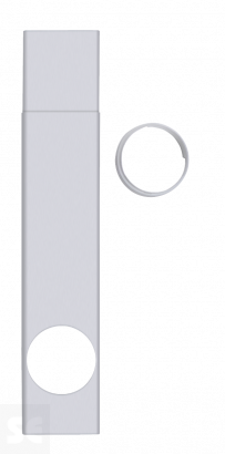 Kit de ventana ajustable y rígido para aires acondicionados portátiles.