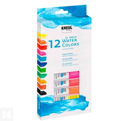 Pintura el Greco Water Colors 12u 12ml