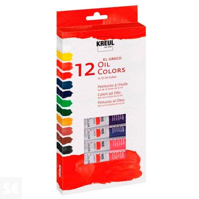 Pintura el Greco Oil Colors 12u 12ml