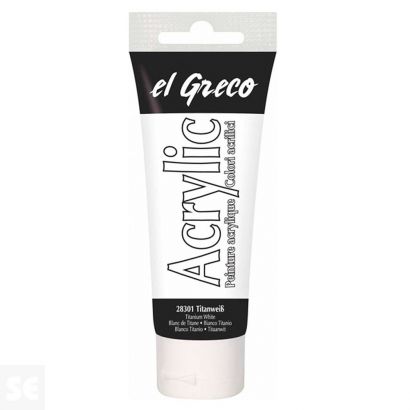 Pintura el Greco Blanco Titanio Acrílica 75ml