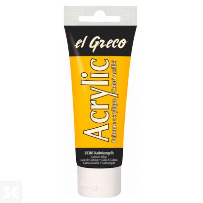 Pintura el Greco Amarillo Cadmio Acrílica 75ml