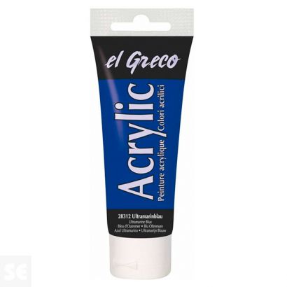 Pintura el Greco Azul Ultramar Acrílica 75ml
