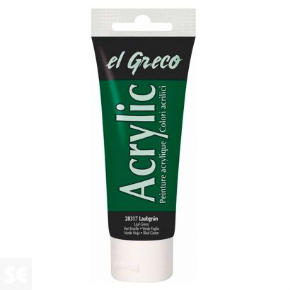 Pintura el Greco Verde Hoja Acrílica 75ml