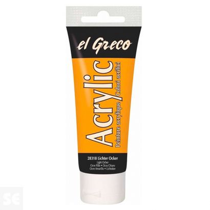 Pintura el Greco Ocre Claro Acrílica 75ml