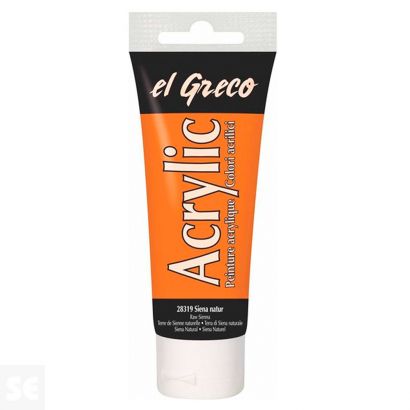 Pintura el Greco Siena Cruda Acrílica 75ml