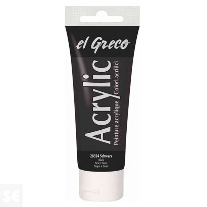 Pintura el Greco Negro Acrílica 75ml
