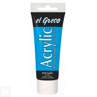 Pintura el Greco Azul Azur Acrílica 75ml