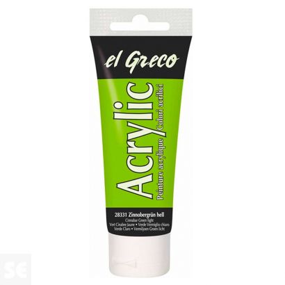 Pintura el Greco Bermellón Verde C. Acrílica 75ml