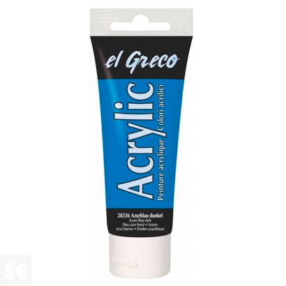Pintura el Greco Azul Azur Osc Acrílica 75ml