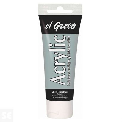 Pintura el Greco Gris Oscuro Acrílica 75ml