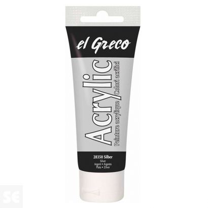 Pintura el Greco Plata Acrílica 75ml
