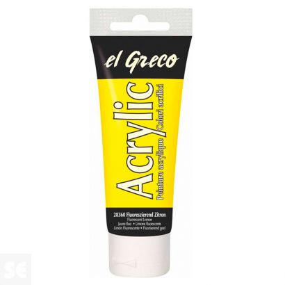 Pintura el Greco Citron Fluor Acrílica 75ml