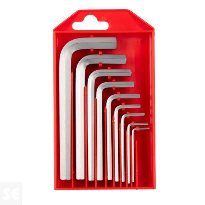 Juego Llaves en L Hexagonales 9 uds.