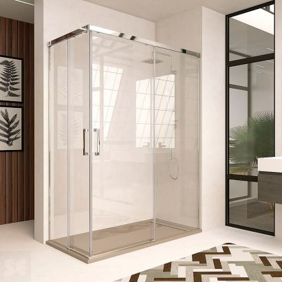 Mampara Ducha Entrada Vértice Liso Treban 95-100