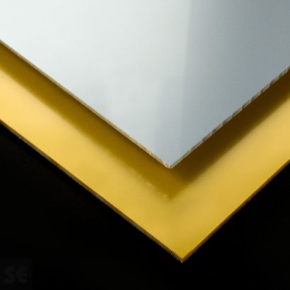 Planchas de metacrilato de extrusión espejo color oro