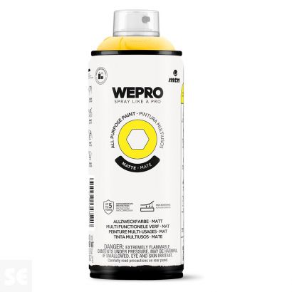 Pintura Mtn Wepro Solvent Amarillo Flúor 400 ml