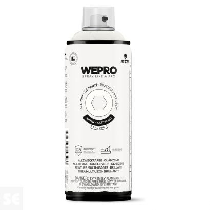 Pintura Mtn Wepro Solvent Blanco Estelar Satinado 400 ml