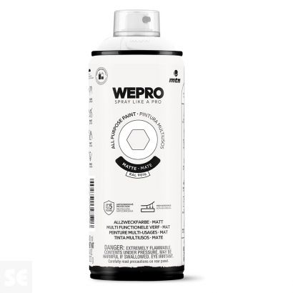 Pintura Mtn Wepro Solvent Blanco Iglú Mate 400 ml