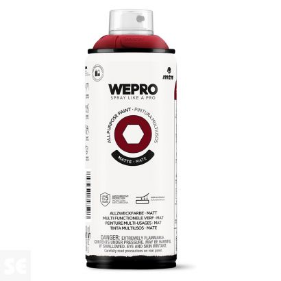 Pintura Mtn Wepro Solvent Burdeos 400 ml