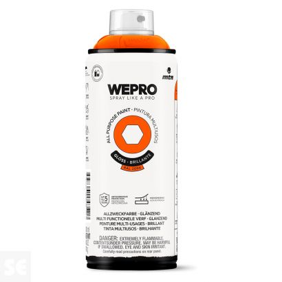 Pintura Mtn Wepro Solvent Naranja Fénix 400 ml