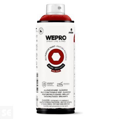 Pintura Mtn Wepro Solvent Rojo Baco 400 ml