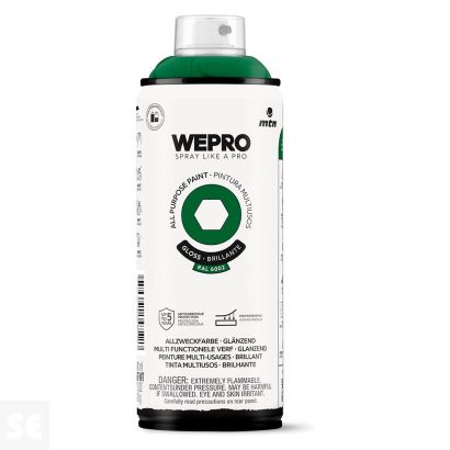 Pintura Mtn Wepro Solvent Verde Envidia 400 ml