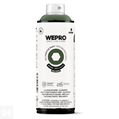 Pintura Mtn Wepro Solvent Verde Rugby 400 ml