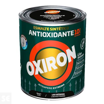 Oxiron Esmalte Liso Satinado Negro 4 l