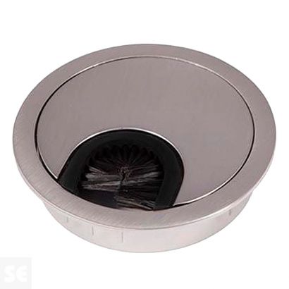 Pasacables Zamak Niquel Mate 60 mm