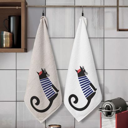 Paño Cocina Perros y Gatos 50x50 cm