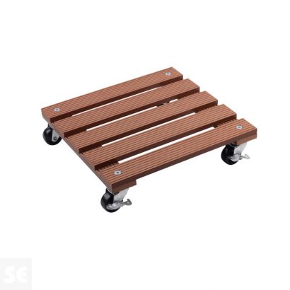 Plataforma Cuadrada para Planta WPC 30x30 cm